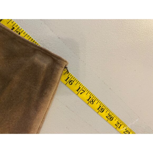 Jones Wear Tan Leather Midi Skirt Size 10 - Picture 5 of 7